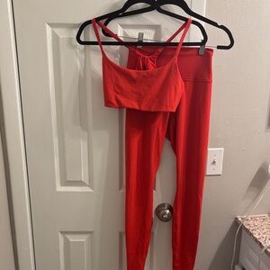 Lululemon Athletica Vibrant Red Jumpsuit